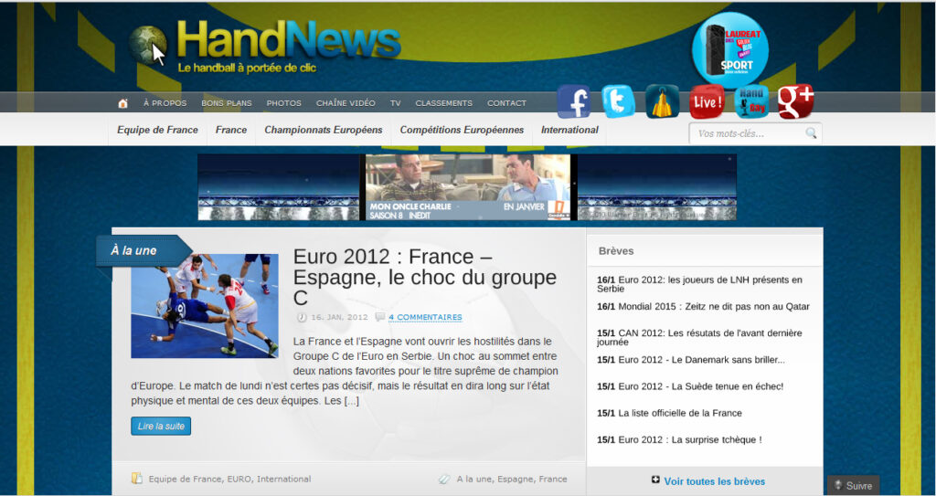 La première version de HandNews.fr